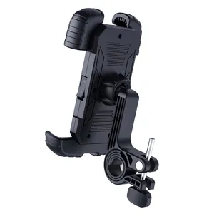 Suporte universal de celular para bicicleta, suporte ajustável para telefone e motocicleta, 360 graus, para bicicleta