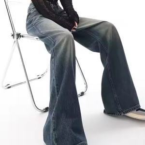 Jeans de Mezclilla Casuales con Cuentas de Diseño Personalizado de Alta Calidad y Estilo Nuevo para Mujer - Product Image 5