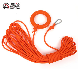 Xinda Rescue Rope 10 20 30 Meters Nylon Floating Safety Rope With Ring And Carabiner For Water Rescue Swim Safety - Product Image 2