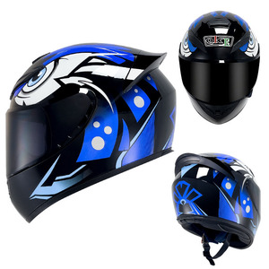 Casque de <span class=keywords><strong>moto</strong></span> pour homme, intégral, pour la rue, doublure intérieure amovible, casque de <span class=keywords><strong>moto</strong></span> avec poche pour haut-parleur Bluetooth - Product Image 3