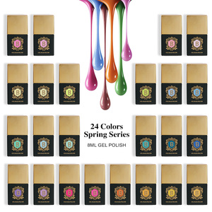 Badaga เจลทาเล็บ UV 24สีทำจากเรซินธรรมชาติผลิตจากวีแกนสำหรับร้านเสริมสวย - Product Image 5