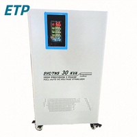 Stabilisateur de tension servo triphasé AC en cuivre 30 kVA, modèle TNS, usage industriel, régulateur de tension automatique