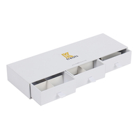 Coffret à bijoux rigide personnalisé avec logo, emballage cadeau blanc de qualité supérieure pour collier, bracelet, bague