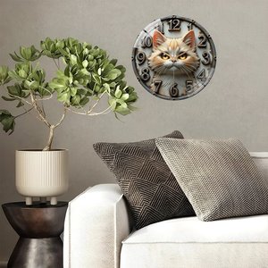Reloj de Vidrio Redondo Personalizado de 30 cm para Archivador con Archivador Personalizado - Product Image 4