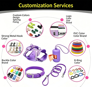 Arnés, Collar y Correa para Perro Personalizados, Impermeables, Ajustables, con Hebilla de Poliéster - Product Image 4