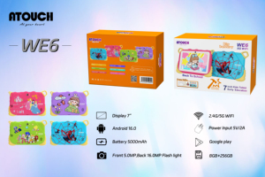 Novo Lançamento <span class=keywords><strong>Tablet</strong></span> Educacional ATOUCH WE6 para Crianças, <span class=keywords><strong>Tablet</strong></span> PC com 8GB de RAM e 256GB de ROM para Crianças - Product Image 6