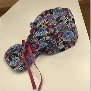 Nuovo modello elastico cappelli da infermiera con coulisse accessori della clinica con stampa medica tappi da ospedale tessuti uniformi ospedaliere - Product Image 2
