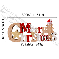 Figurine de Noël en bois personnalisée en forme de lettre, décoration alphabétique rustique pour table de Noël, étagère ou cheminée, cadeau de ferme