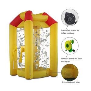 Надувная машина для захвата денег, надувная камера для наличных кубиков с воздуходувкой для мероприятий и рекламных акций - Product Image 4