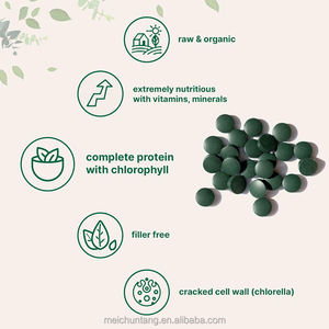 OEM ODM Premium 60 tablet non-gmo Vegan organik Spirulina dan klorella kapsul untuk dewasa - Product Image 3