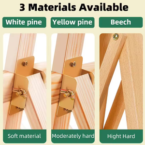 Giá vẽ tranh chữ A Panwenbo, giá đỡ tranh nghệ thuật, giá vẽ gỗ có thể điều chỉnh, để sàn - Product Image 2