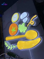 Enseigne lumineuse LED étanche personnalisée avec transformateur intégré, lettres en acier inoxydable et façade en acrylique pour bâtiments/magasins