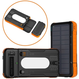 Banco de Energía Solar Desmontable para Camping con Logotipo Personalizado, 10000mAh/16000mAh, con Linterna para Teléfono Celular - Product Image 4