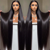 Perruques en cheveux naturels sans colle, prêtes à l'emploi et expédiées immédiatement - Perruque sans colle 5x5 HD Lace Closure, dentelle pré-coupée et pré-épilée