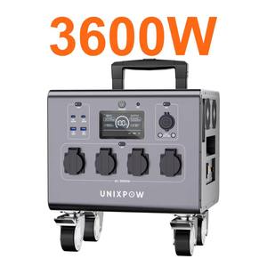 휴대용 파워스테이션 6000W 3600W 대용량 LiFePO4 배터리 <span class=keywords><strong>3000</strong></span>+ 사이클 2000W <span class=keywords><strong>태양광</strong></span> 충전 야외 캠핑용 (미국) - Product Image 1