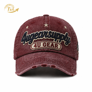 Gorra de béisbol 4U GEAR unisex de 6 paneles, algodón, color sólido, ajuste regulable, estilo casual, con logo frontal en relieve de goma, para las cuatro estaciones. - Product Image 2