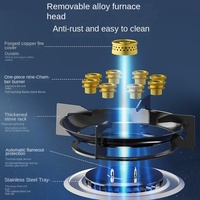 Table de cuisson à gaz en verre rabattable à 2 brûleurs à haute efficacité Utilisation de cuisine commerciale/domestique Installation facile intégrée/de table USB/batterie RV