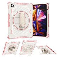 Nouveau design 360 étui rotatif multi-angle antichoc pour ipad 10.2 (2021) béquille en silicone housse de tablette hybride