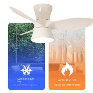 Ventilador de Techo Metálico con Control Remoto y Motor de CC Inteligente, Lámpara de Araña LED Nórdica para Baño - Product Image 4