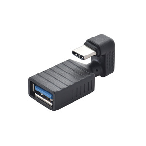 Adaptateur OTG <span class=keywords><strong>USB</strong></span> 3.0 femelle vers Type C mâle à 180 degrés avec transfert de données et de charge pour smartphones, ordinateurs portables, clés <span class=keywords><strong>USB</strong></span>, souris - Product Image 1
