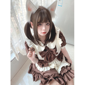 Halloween New Lolita Maid DRESS mềm cô gái quán cà phê tiếp viên với váy mềm - Product Image 2