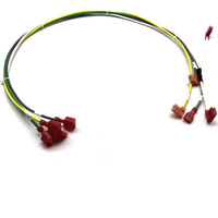 Kabel Harness Multi-warna Kustom dengan Terminal Spade Berinsulasi Merah untuk Sambungan Kabel Internal Peralatan Rumah Tangga