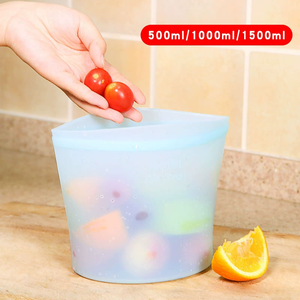 Bolsa Reutilizable de Silicona Plegable a Prueba de Fugas para Almacenamiento y Empaque de Alimentos - Product Image 6