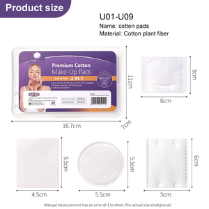 LMLTOP Fournisseur d'usine, tampons en coton doux pour le visage, pour le maquillage, tampons en coton pour le démaquillage, tampons en coton doux pour le visage u01 - Product Image 5