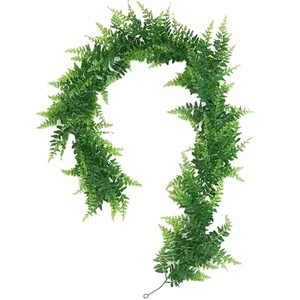 Vigne artificielle en rotin persan 30cm-100cm, feuilles de fougère artificielles en plastique pour décoration murale et de plafond de mariage - Product Image 5