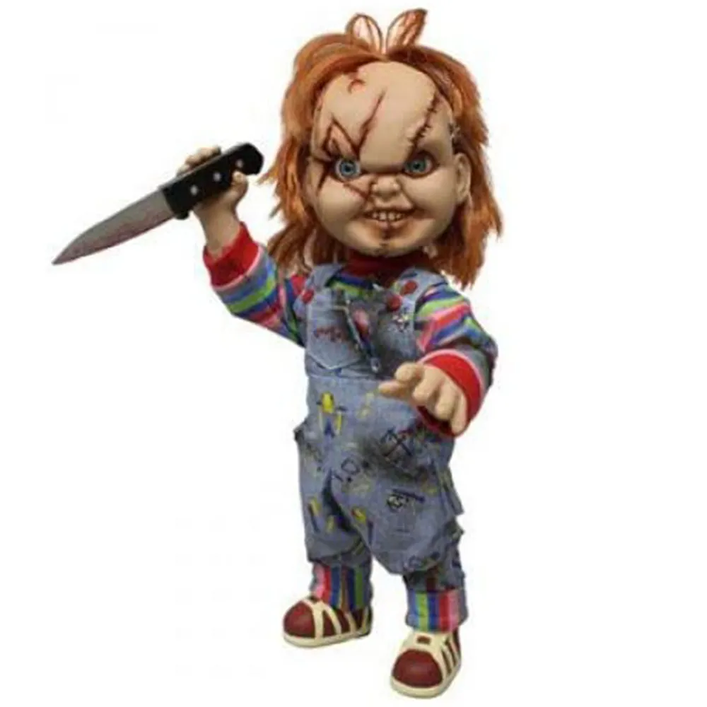 Chucky ตุ๊กตาของเล่นเด็กซอมบี้สยองขวัญ,ตุ๊กตาของเล่นวันฮาโลวีนสำหรับเด็กเล่นเป็นเจ้าสาวของ Chucky