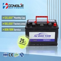 Dongle High CCA DIN80MF 17 Plaques Véhicules Européens Sans Entretien 12v 80Ah Plomb Acide SMF Auto Batterie