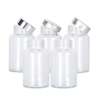 Bouteille en verre vide de luxe pour emballage de compléments alimentaires, 150 ml, 250 ml, 500 ml, pour vitamines, capsules, comprimés, poudre de protéines, stockage