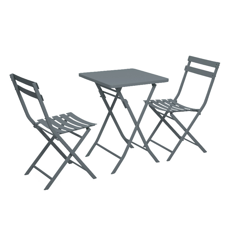 Ensemble trois pièces carré gris 55*55