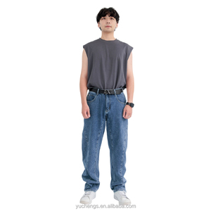 En stock au-dessus de la taille 3D Design Casual Streetwear Pantalon large jean blanc pour hommes Jeans et jeans pour hommes - Product Image 3