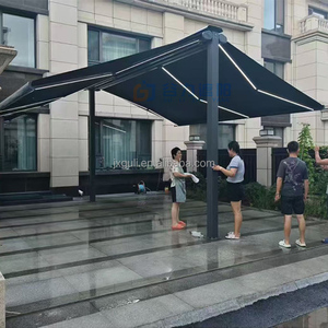 Hợp kim nhôm đôi bên có thể thu vào Cassette mái hiên với ánh sáng LED nhập khẩu vải điều khiển từ xa gấp cánh tay <span class=keywords><strong>Sun</strong></span> <span class=keywords><strong>Shade</strong></span> - Product Image 5