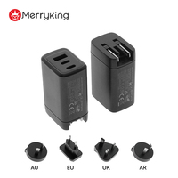 Vente flash : Chargeurs USB-C PD 60W 65W avec prise AU UK RU JP, chargeur rapide pour ordinateur portable