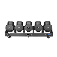 Projecteur de scène linéaire à LED ZY 5x120W RGB+jaune DMX IP20 avec zoom, faisceau, wash et effet d'anneau halo pour événements DJ