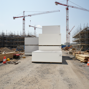 Mark 1220x2440mm, 15mm, 18mm, 12mm, panneaux de volet en PVC, panneau en plastique pour le béton de construction - Product Image 1