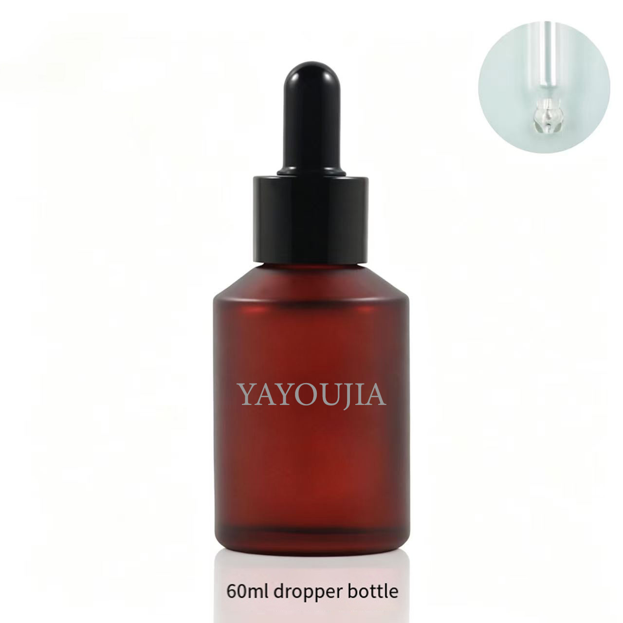 Frosted rose red bottle body