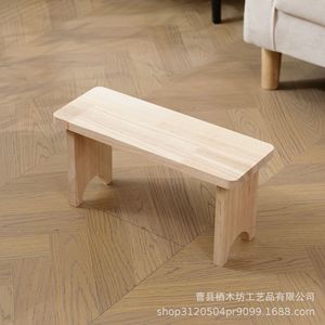 Solid Wood Toilet <b>Stool</b> Small Size Durable Multipurpose Kids Chair <b>Bathroom</b> <b>Stool</b> - Product Image 3