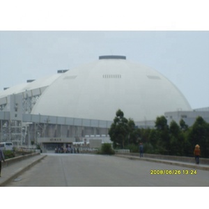 LF Toiture métallique voûtée préfabriquée Structure en acier Boule boulonnée Dôme de stockage Arche de construction Hangar à charbon - Product Image 5