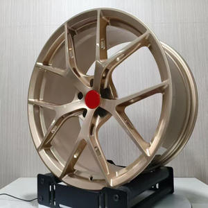 Jantes forgées personnalisées 5x112 en <span class=keywords><strong>bronze</strong></span> noir 18 19 20 21 22 pouces, roues de voiture forgées argentées pour Cooper Beetle Audi BMW Benz Jaguar - Product Image 2