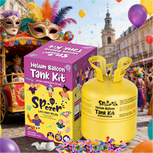 اسطوانة هيليوم سبوزر 22 لتر للمهرجانات معتمدة من CE، علبة هيليوم عالية الضغط للبيع - Product Image 1