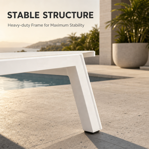 Chaise longue d'<span class=keywords><strong>extérieur</strong></span> moderne en <span class=keywords><strong>aluminium</strong></span>, 5 positions réglables, résistante aux UV, anti-rouille, pliable, pour piscine et jardin - Product Image 6
