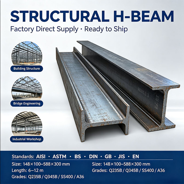 Heb Hem Upn Ipe Ipe 80/10/120/140/180/200 H I Beam Steel Structure Universal H Beam for Construction