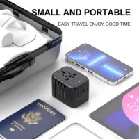 Chargeur de voyage universel 2 USB QC18W adaptateur compatible 20W PD 4 ports pour ordinateur portable vente pour adaptateur de voyage dans le monde entier EU AU US UK