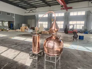 Boben Distillery Equipment Proveedores Tradicional Pot Still 200L Cobre Destilación Equipo Hogar Equipo