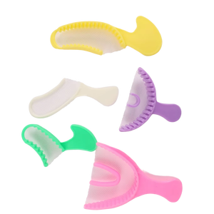 Plateau d'empreinte dentaire jetable pour enregistrement de la mastication, type triple, pour arche complète, en maille de <span class=keywords><strong>nylon</strong></span> - Product Image 6