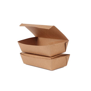 Caja de Papel para Envasado de <span class=keywords><strong>Sushi</strong></span> Biodegradable y Ecológica con Logotipo Personalizado Impreso en Color, Ventana Transparente, Rectangular, de Cartón - Product Image 1