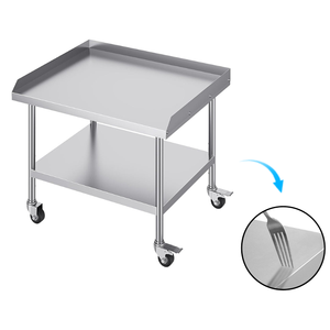 Mesa de Limpieza de Mariscos de Acero Inoxidable 201 304, Fácil de Montar, con Panel de Tres Lados - Product Image 4